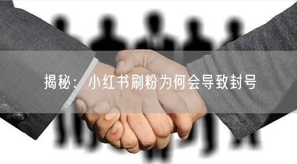 揭秘：小红书刷粉为何会导致封号