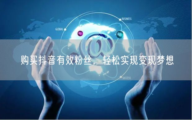 购买抖音有效粉丝，轻松实现变现梦想